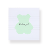 Bear-shaped Sticky Notes - Stationery Pal