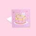 Bear & Bunny 3D Birthday Greeting Card - Pink