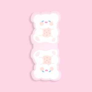 Biscuit Bear Card Holder - Pink - Stationery Pal