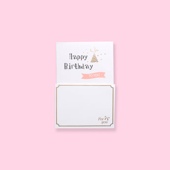 Gold Foil Greeting Card - Happy Birthday（复制） - Stationery Pal