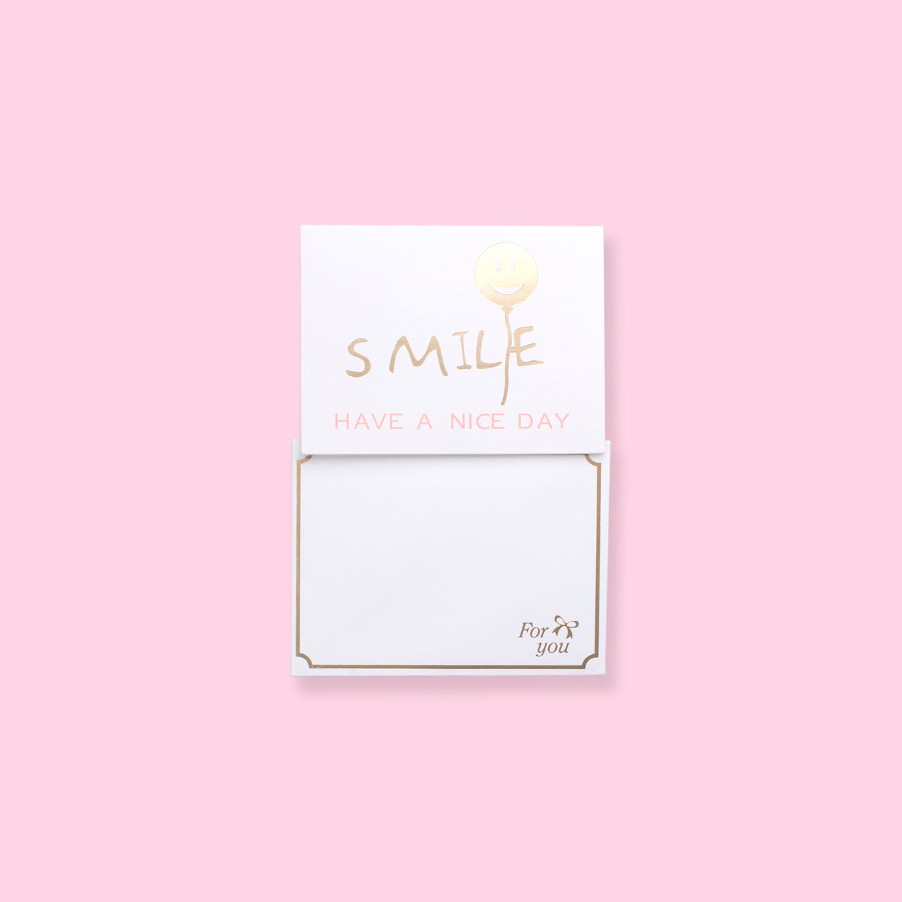 Gold Foil Greeting Card - Smile