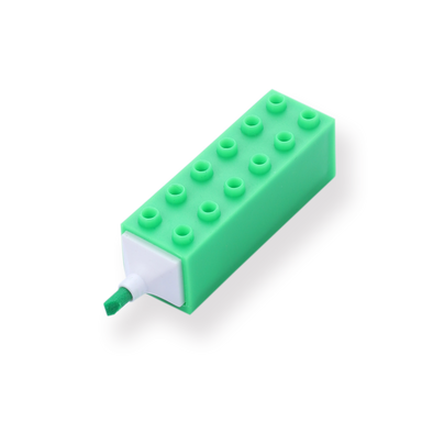Building Block Highlighter - Green - Stationery Pal