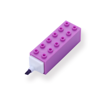 Building Block Highlighter - Purple - Stationery Pal