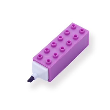 Building Block Highlighter - Purple - Stationery Pal