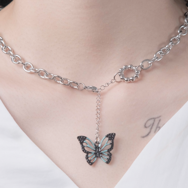 Butterfly Titanium Steel Necklace