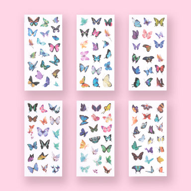 Butterfly Washi Sticker - Set of 6 - Stationery Pal