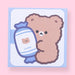 Cartoon Character Greeting Card With Envelope - Candy Bear