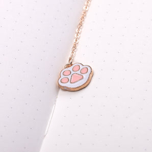 Cat Paw Metal Chain Bookmark - Stationery Pal