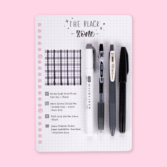 Color Scheme Pen Set - The Black Zone - Stationery Pal