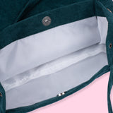 Corduroy Tote Bag - Green - Stationery Pal