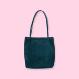 Corduroy Tote Bag - Green - Stationery Pal