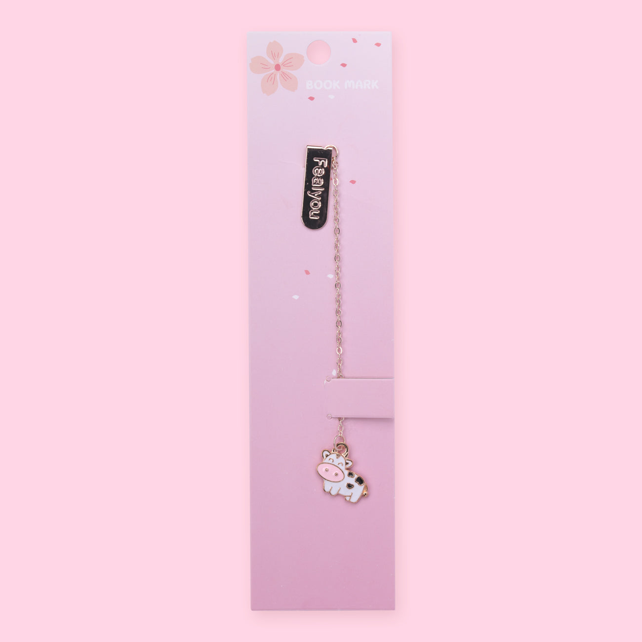 Cow Metal Chain Bookmark