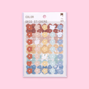 Cream And Flower Aesthetic Summer Deco Sticker - Stationery Pal