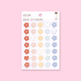 Cream And Flower Aesthetic Summer Deco Sticker - Stationery Pal