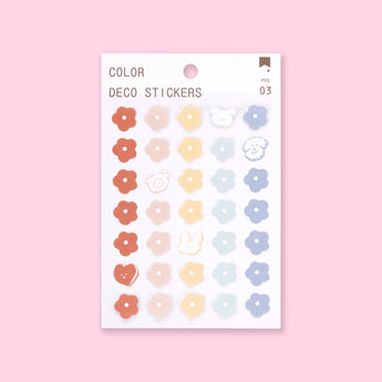 Cream And Flower Aesthetic Summer Deco Sticker - Stationery Pal