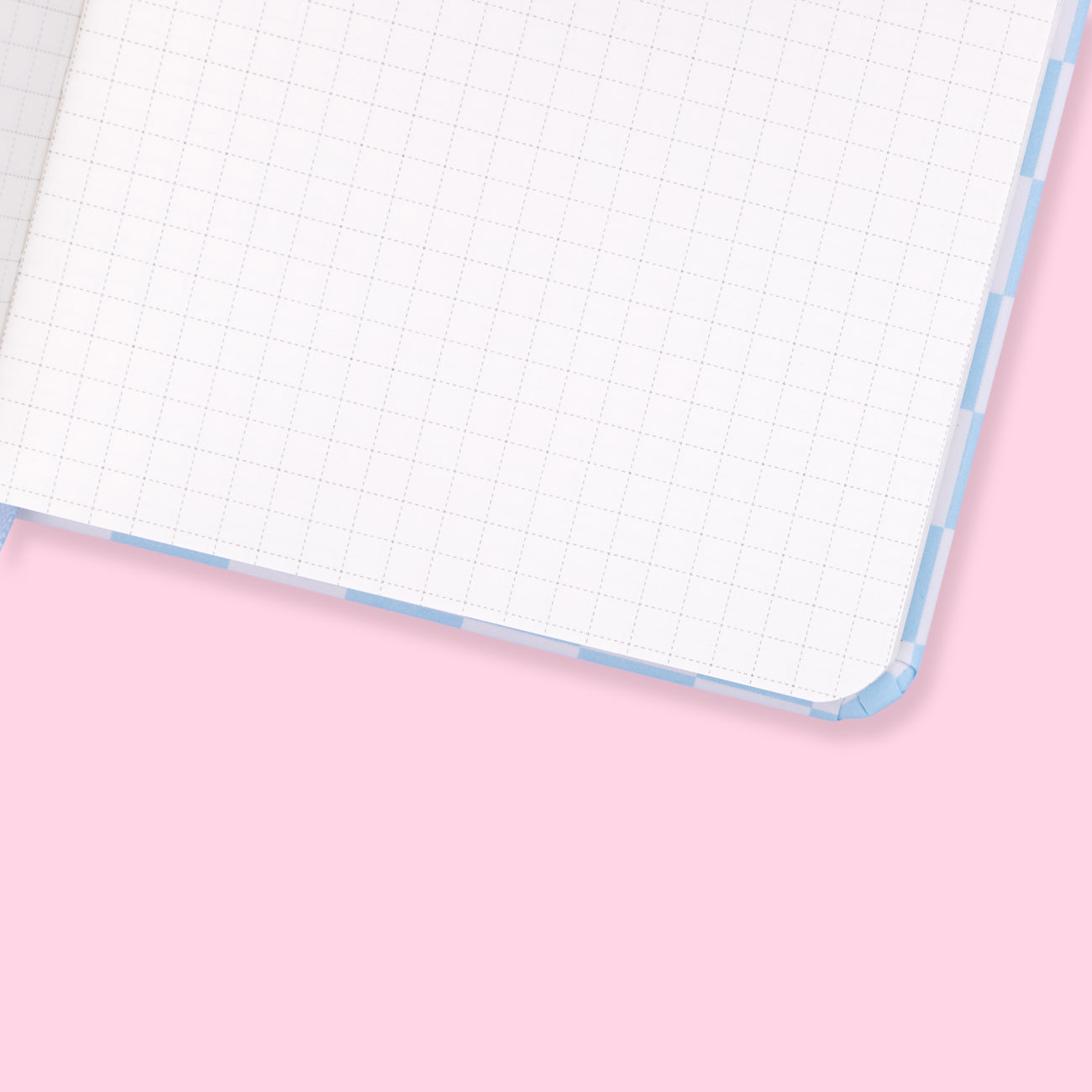 Cream Grid Notebook - Sunny Day - Blue - Stationery Pal