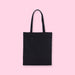 Cute Printed Stylish Tote Bag - Black - Stationery Pal