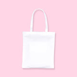 Cute Printed Stylish Tote Bag - White - Stationery Pal