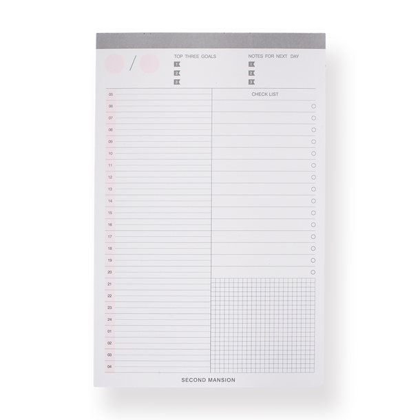 Daily Planner Notepad Stationery Pal