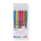 Double-Sided Erasable Highlighter - Set of 6 - Stationery Pal