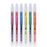 Double-Sided Erasable Highlighter - Set of 6 - Stationery Pal