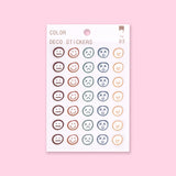 Emoji Aesthetic Summer Deco Sticker - Stationery Pal