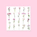 Floral Deco Sticker Pack - Pink