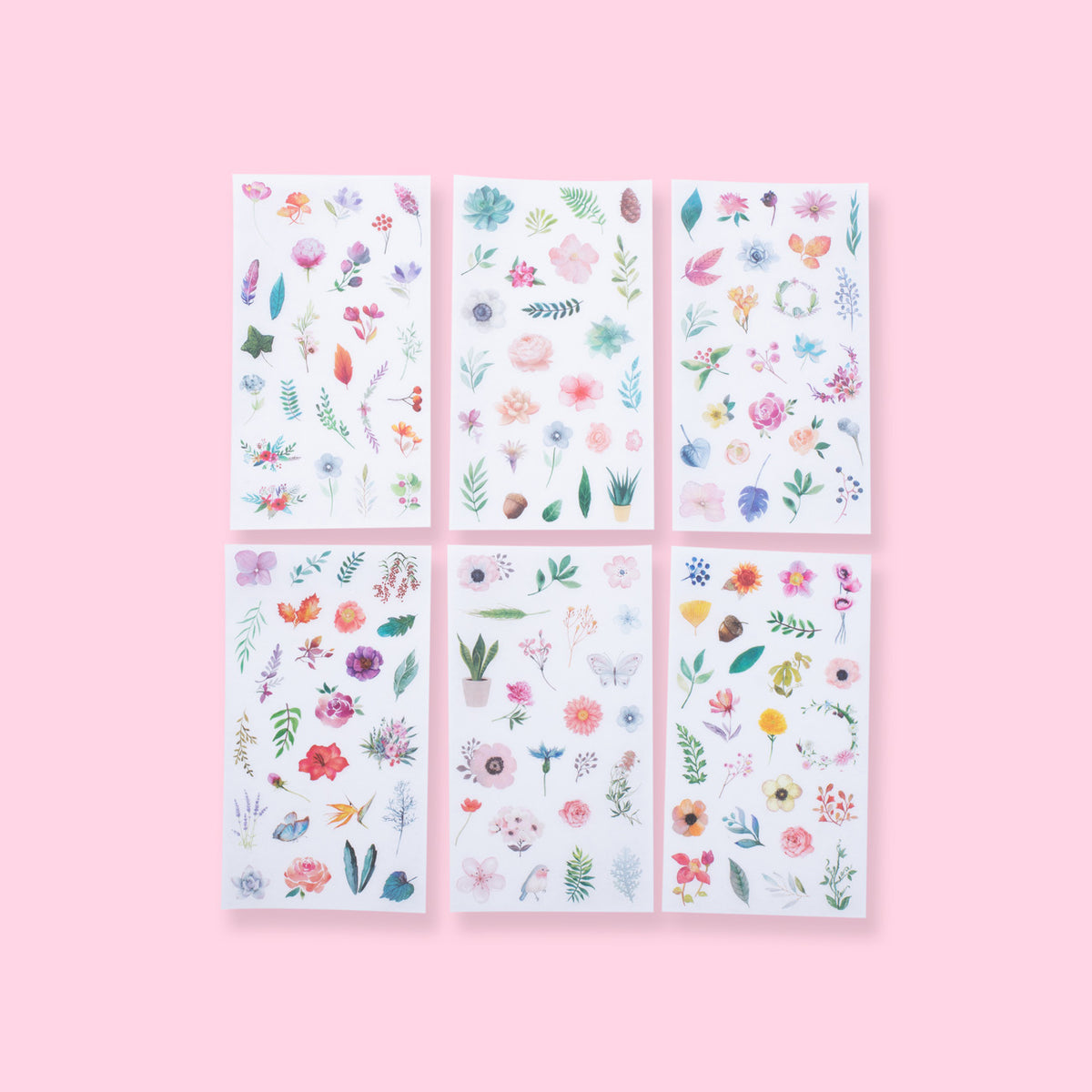 Translucent Flower and Plant Stickers - Flower — Stationery Pal