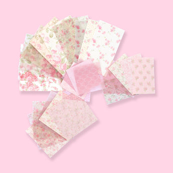 Flower Deco Scrapbooking Paper Pack - Brest - Stationery Pal