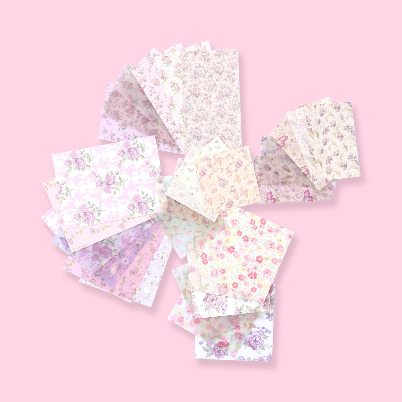 Flower Deco Scrapbooking Paper Pack - Giverny