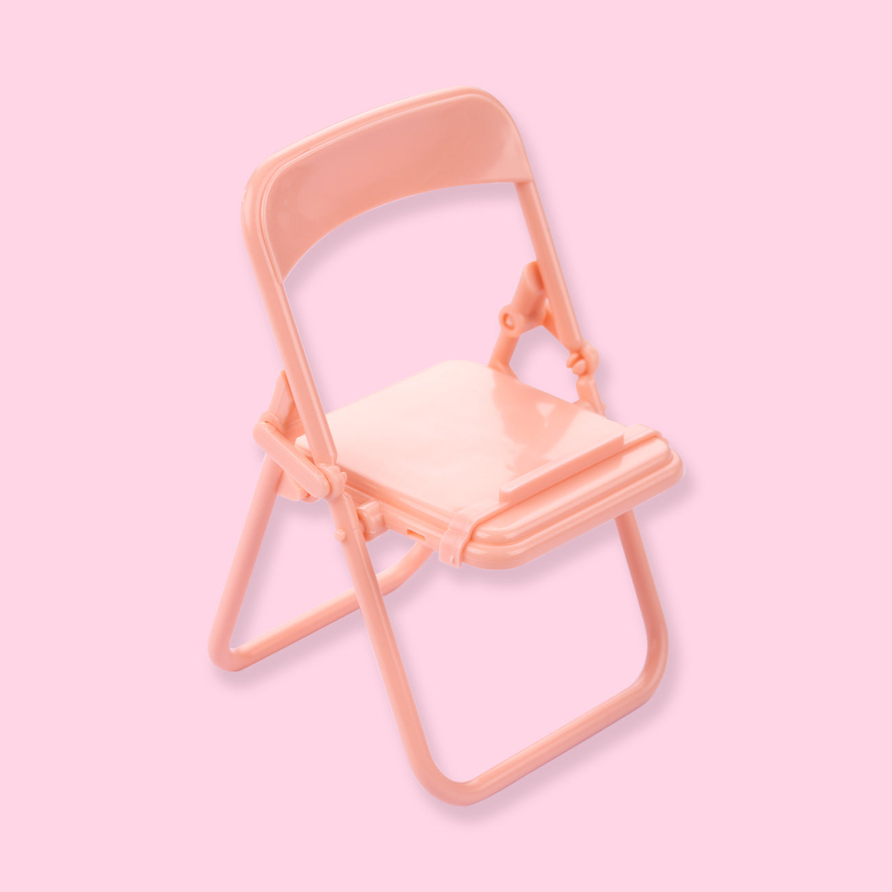 Foldable Chair Phone Holder - Peach