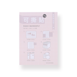 Free Cut Sticky Memo Pad - Sakura Pink - Stationery Pal