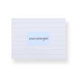 Free Cut Sticky Memo Pad - Sky Blue - Stationery Pal