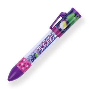 Funbox Sakamoto Ballpoint Pen - 0.7 mm - Hi-Chew Grape - Stationery Pal