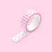 Gingham Polka Dot Decorative Masking Washi Tape - Pink - B - Stationery Pal