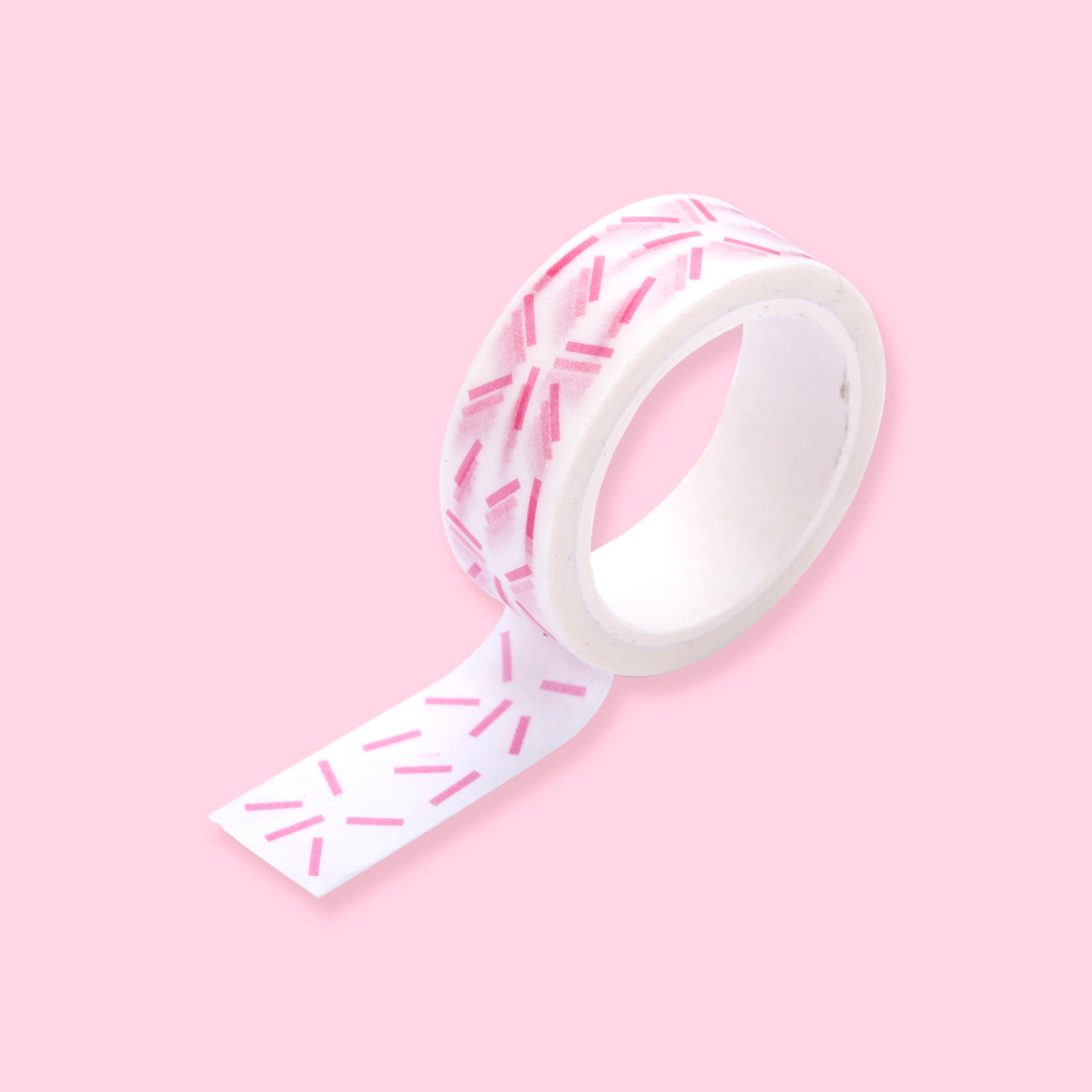 Gingham Polka Dot Decorative Masking Washi Tape - Pink - C