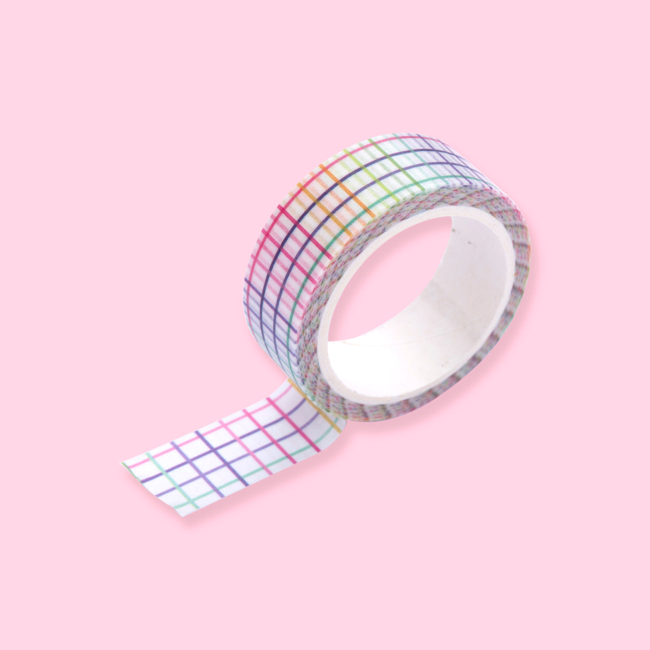 Gingham Polka Dot Decorative Masking Washi Tape - Rainbow - A — Stationery  Pal
