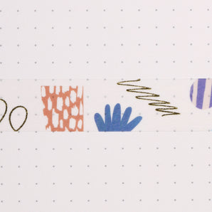 Gold Foil Washi Tape - Doodle - Stationery Pal