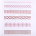 Grid Pattern Washi Tape - Set of 6 - Lilac