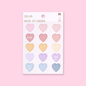 Heart Aesthetic Summer Deco Sticker - Stationery Pal