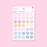 Heart Aesthetic Summer Deco Sticker - Stationery Pal