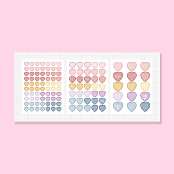 Heart Aesthetic Summer Deco Sticker - Stationery Pal