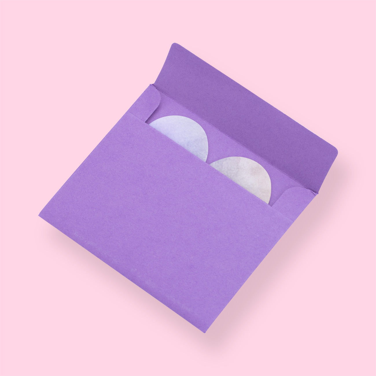Heart Greeting Card With Envelope - Purple