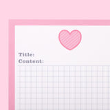 Heart Notepad - Stationery Pal