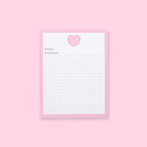 Heart Notepad - Stationery Pal