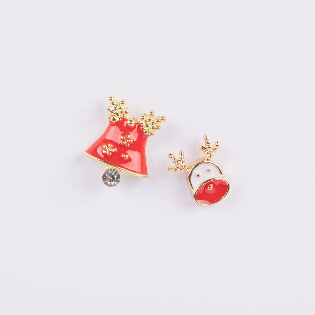 Holiday Enamel Studs - Moose And Bell