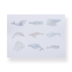 Holographic Sticker Pack - Whale - Stationery Pal