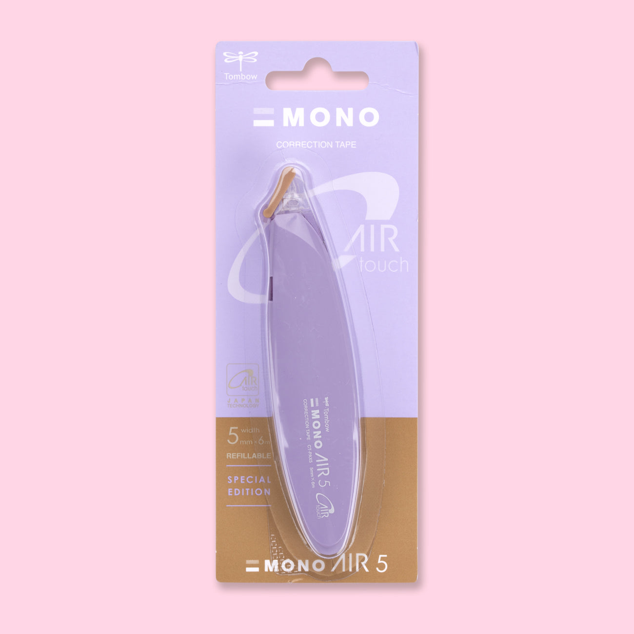 Tombow Mono Air 5 Pen Type Correction Tape - Clear Body