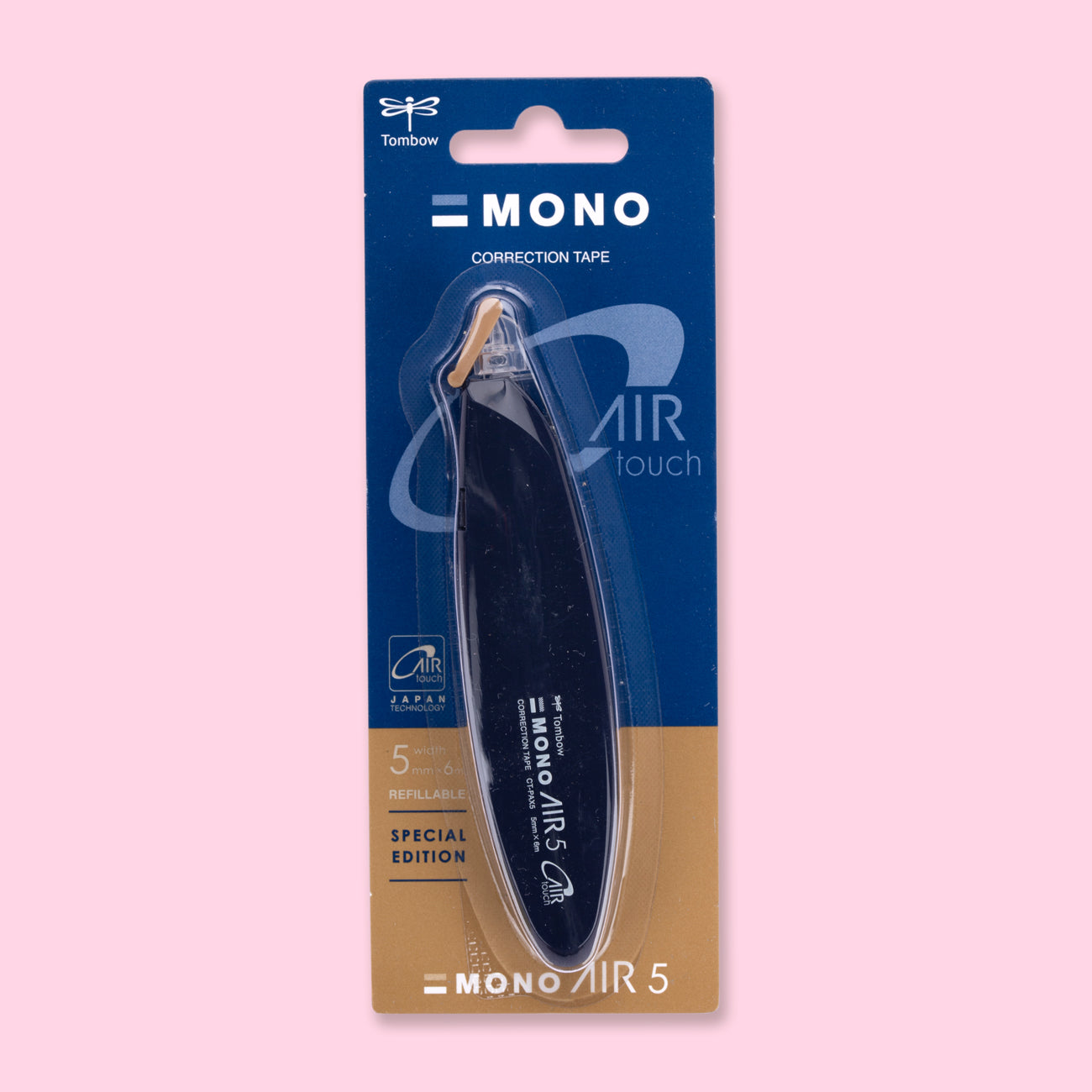 Tombow MONO Air 5 Pen Type Correction Tape - Navy Blue