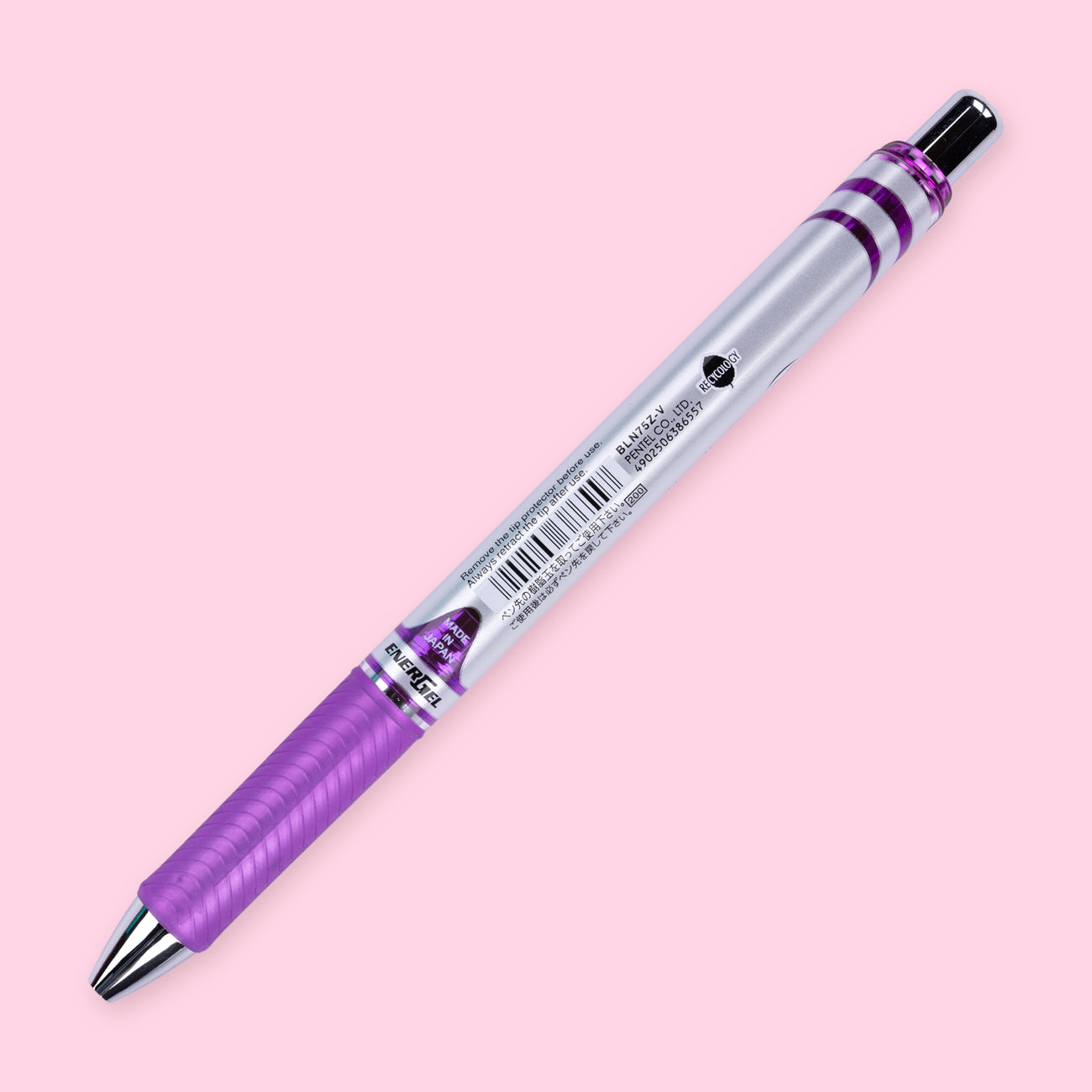  Pentel EnerGel RTX Gel Pen - Conical - 0.5 mm - Violet